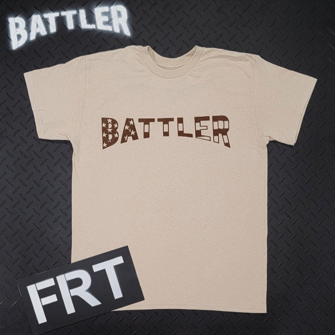 Double-Sided Stars N' Stripes Battler / Honor Over Glory Tee (Brown on Sand)