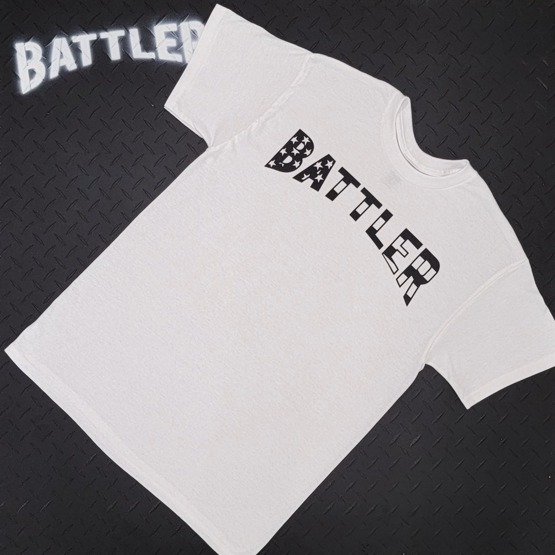 Stars N' Stripes Battler Tee (Black on White)