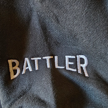 Battler / FIGHT OR FIGHT Hoodie (with embroidered lettering)