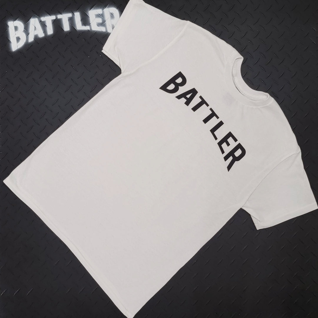 Classic Battler Tee (Black on White)